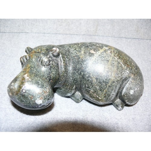 78 - 2 HEAVY HIPPO FIGURES, FAB AS PAPERWEIGHTS!