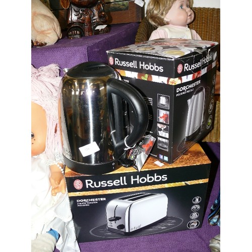 130 - BRAND-NEW/BOXED RUSSELL HOBBS TOASTER & KETTLE 'DORCHESTER'