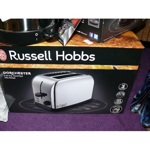 130 - BRAND-NEW/BOXED RUSSELL HOBBS TOASTER & KETTLE 'DORCHESTER'