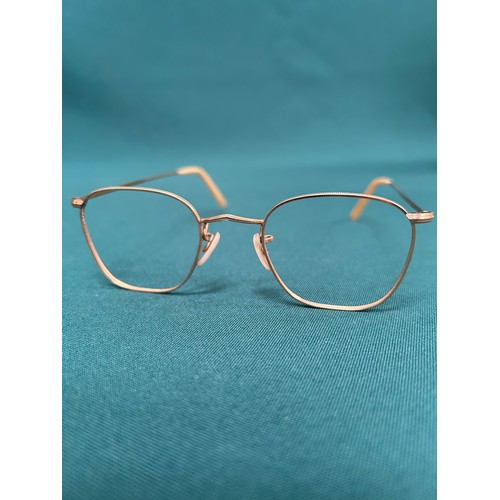 74 - Gold filled 20th Century quadra spectacles by Trident, Great Britain and two further frames