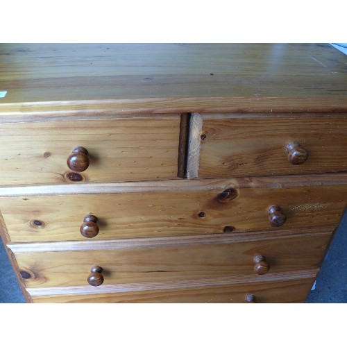 440B - PINE CHEST OF DRAWERS, 2 OVER 4