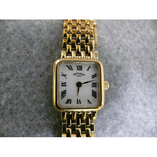 33 - A GOLD PLATED LADIES ROTARY WATCH