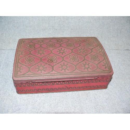 216 - RED TRINKET BOX 200 X 130 X 50