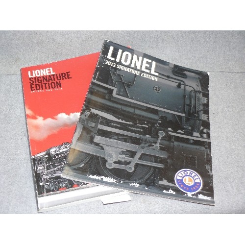 330 - LIONEL SIGNATURE EDITION  MODEL CATALOGUES - RAILWAY, BOATS ETC., 2010 AND 2013