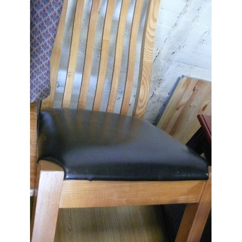 386 - SEVEN MIXED KITCHEN CHAIRS