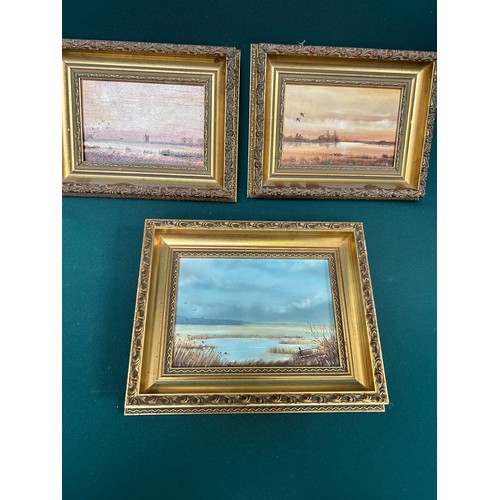 126 - James Allen, Norfolk & Suffolk Artist, 20th Century. A pair of small oil paintings on board 