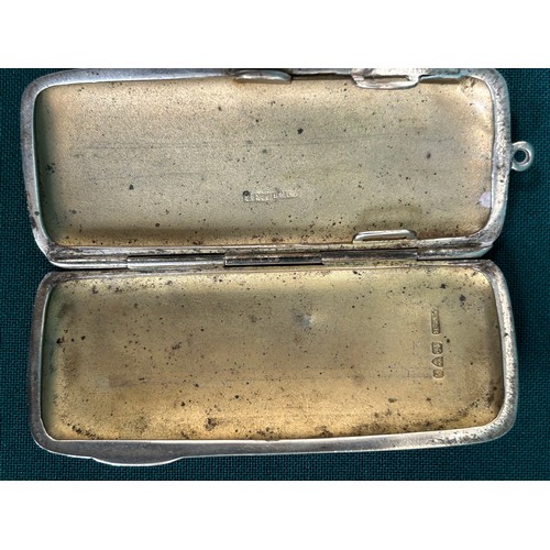 136A - Sterling Silver Cheroot Case, hallmarked Chester 1905, John Millward Banks. 45 grams