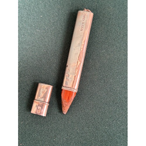 136N - Sterling silver pencil, Birmingham 1905, William Vale & Sons