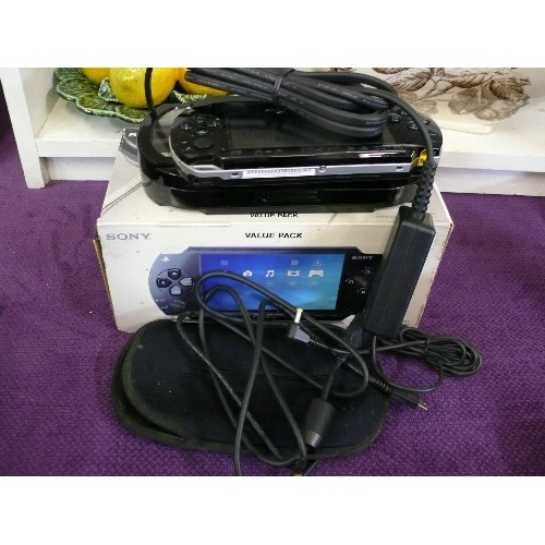 93 - A SONY PSP WITH BOX AND ACCESSORIES