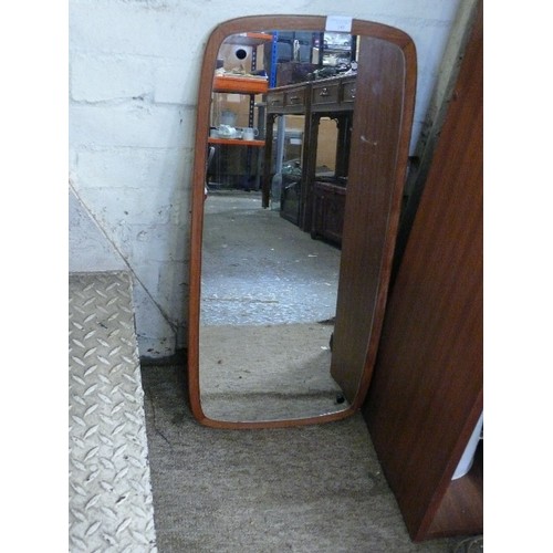 145 - A RETRO WALL MIRROR