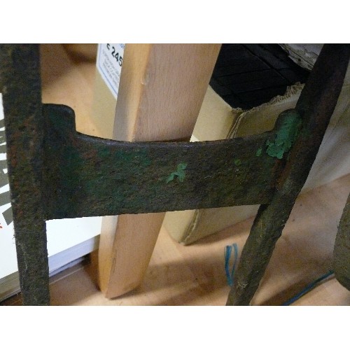 168 - A VINTAGE METAL BOOT SCRAPER