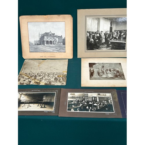 191 - Early photographs up to WW2 period to include a large photograph of a First Aid Post meeting room, a... 