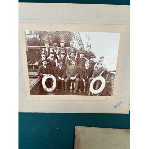 190 - Goole - East Riding of Yorkshire. 3 early 20th Century photographs including the crew of a ship, the... 