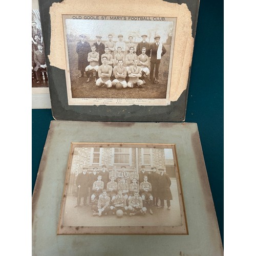 190 - Goole - East Riding of Yorkshire. 3 early 20th Century photographs including the crew of a ship, the... 