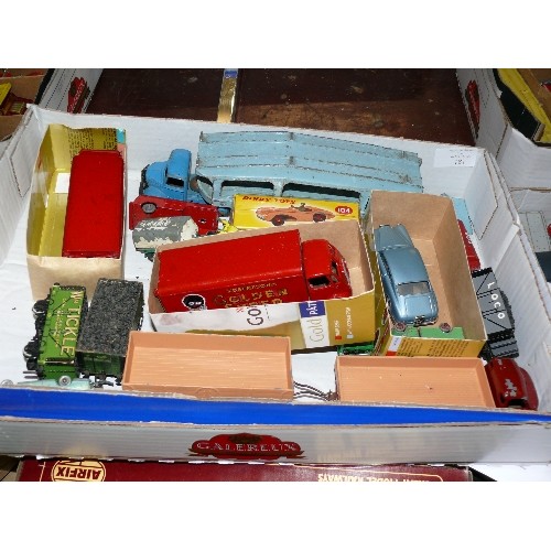 181 - A MIXED BOX OF COLLECTORS VEHICLES TO INCLUDE DINKY, LESNEY ETC