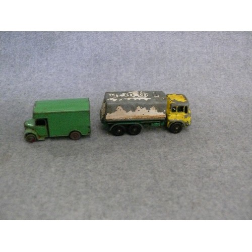 181 - A MIXED BOX OF COLLECTORS VEHICLES TO INCLUDE DINKY, LESNEY ETC