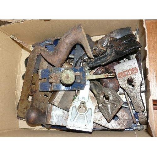 202 - BOX OF VARIOUS PLANE PARTS