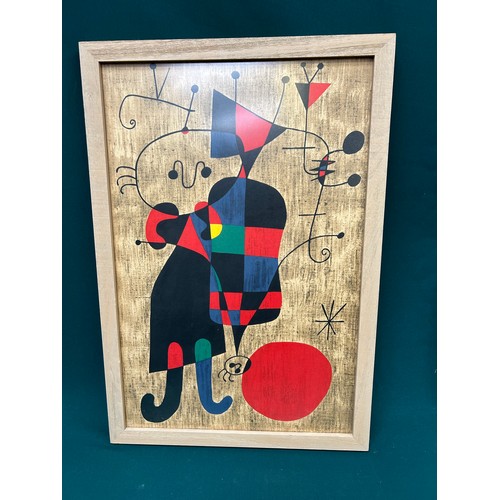 145 - Joan Miro 1893 - 1983, Spanish. A framed print entitled 