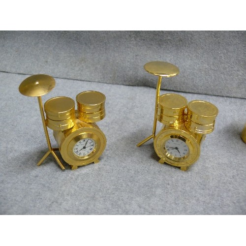 9 - 10 X 24ct GOLD PLATED CRYSTAL  TEMPTATIONS CUT AUSTRIAN CRYSTAL INSTRUMENTS - DRUM, PIANO, MORE