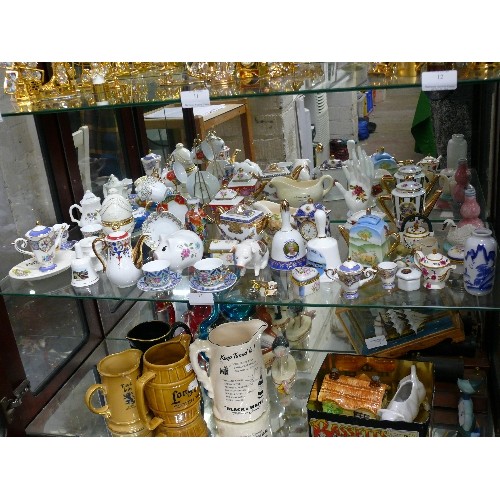 13 - A VERY LARGE COLLECTION OF MINIATURE PORCELAIN CHINA WARE