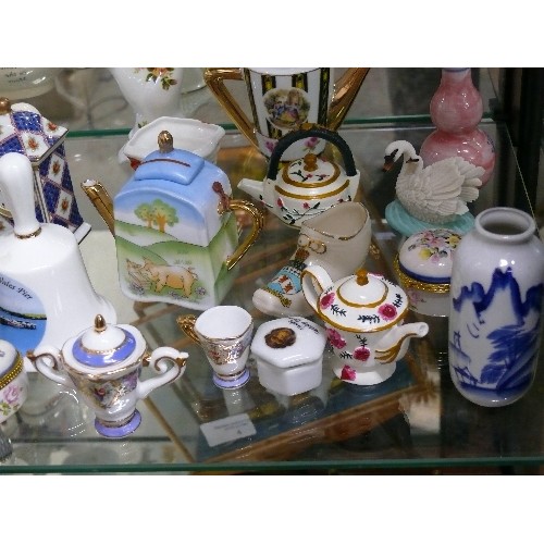 13 - A VERY LARGE COLLECTION OF MINIATURE PORCELAIN CHINA WARE