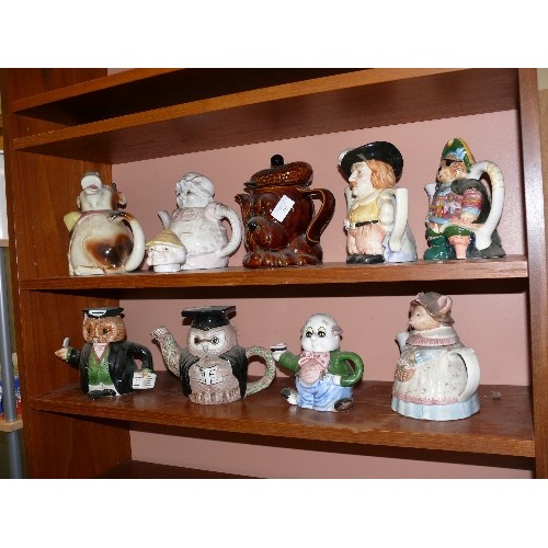 453 - 9 X COLLECTOR'S NOVELTY TEAPOTS