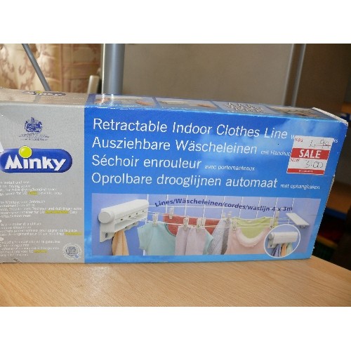 460 - BOXED ITEMS INC STICKY LINT ROLLERS, WINDOW WIZARD, CLOTHES LINE, MINI HAND HELD SEWING MACHINE