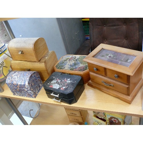 461 - 6 X JEWELLERY OR TRINKET BOXES