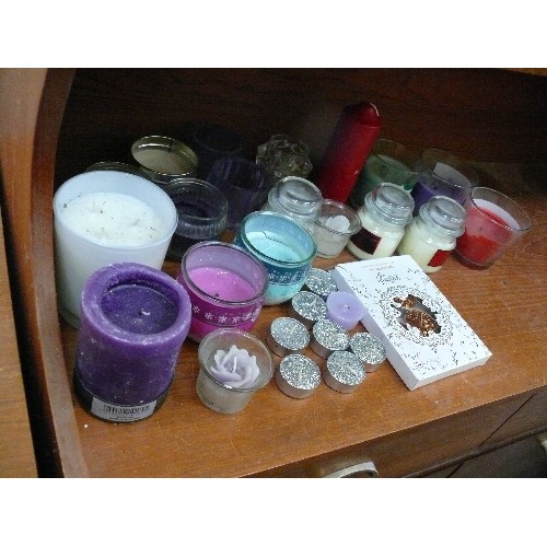 488 - SELECTION OF CANDLES AND TEALIGHTS