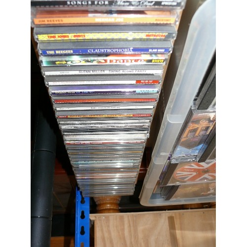 512 - 4 X BOXES OF CDS INC ONE BOX FULL OF CHRISTMAS CD'S, GLENN MILLAR, BEEGEES, TOM JONES, CHUCK BERRY E... 