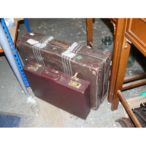 541 - NATIONAL SERVICE ERA SUITCASE AND A BRIEFCASE