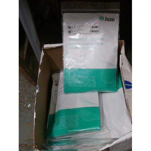 543 - BOX OF BRAND NEW ADJUSTABLE COMPRESSION WRAPS - MEDICAL USE