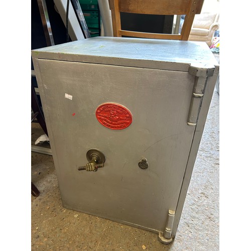 560 - GOOD VINTAGE SAFE WITH INNER DRAWER BY S WITHERS WESTBROMWICH - KEY IN OFFICE