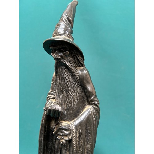 275 - A Wizard figure in Cornish Delabole slate - 49cm h