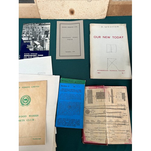 184B - Local Ephemera including Peterborough Technical College Yearly Review 1960, Baker Perkins Ephemera 1... 