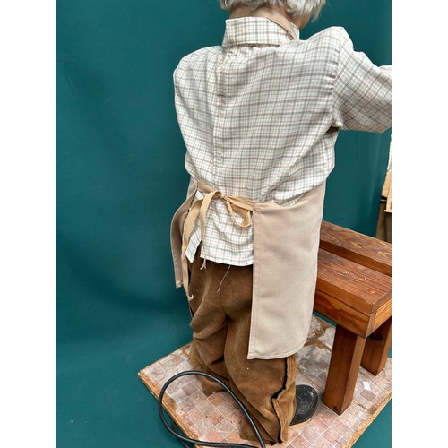 382 - A 20th Century Shoemaker’s animated window display automaton by David Aldridge Animations - in worki... 