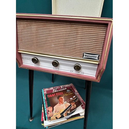 372 - A 1960's Dansette Conquest Record Player in good condition with tapered legs  - full working order w... 