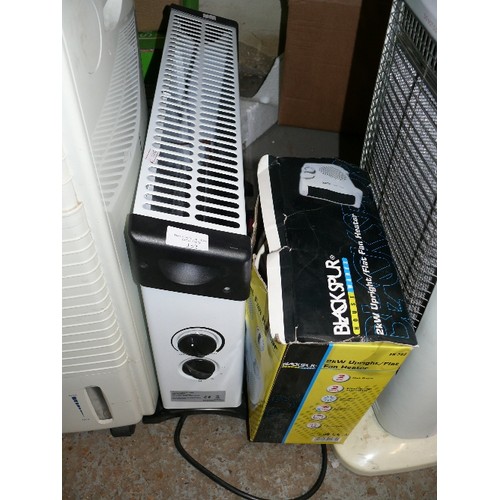 352 - A 2KW ELECTRIC FAN HEATER AND A FLOOR STANDING CONVECTOR HEATER