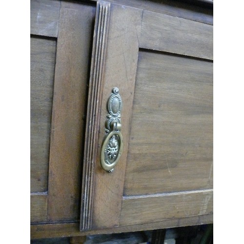 435 - EDWARDIAN MAHOGANY WASHSTAND CUPBOARD