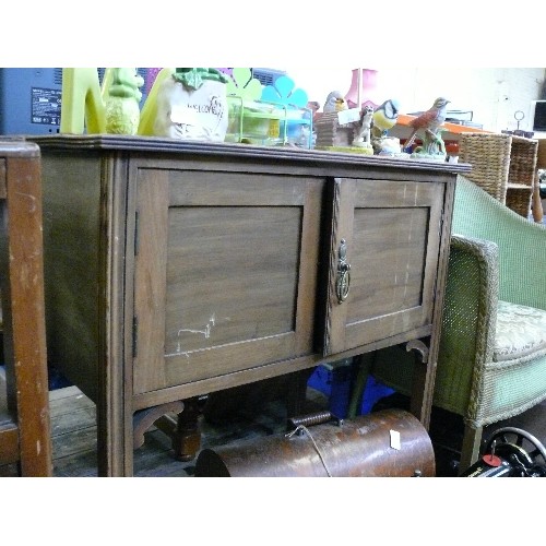 435 - EDWARDIAN MAHOGANY WASHSTAND CUPBOARD