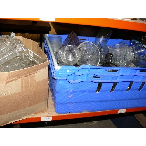 528 - 2 X CRATES OF GLASSWARE