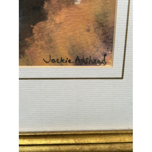 144D - Original Gouache painting of a tiger by Jackie Adshead - Exhibited at Tutbury Arts Festival 2001. Im... 