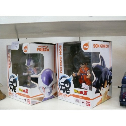 95 - 2 DRAGONBALL Z TAMASHI BUDDIES, SON GOKOU AND FIRST FORM FRIEZA, BOTH BOXED