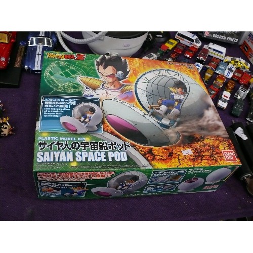 123 - DRAGONBALL Z, PLASTIC MODEL KIT - SAIYAN SPACE POD, BOXED