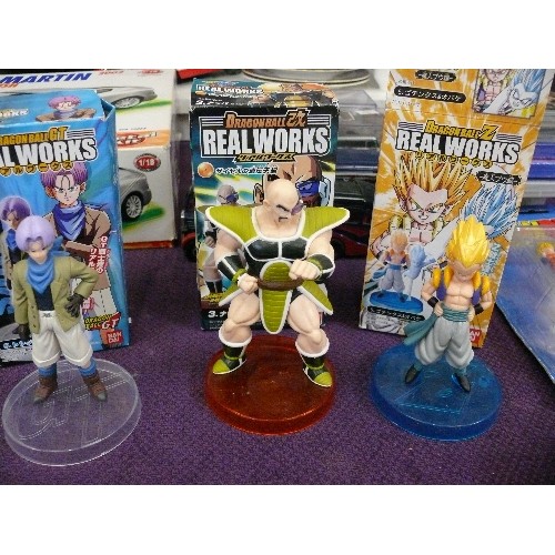 118 - DRAG REAL WORKS FIGURE AND DRAGON BALL  Z REAL WORKS FIGURE - ALL BOXEDON BALL REAL WORKS - NAPPA, G... 