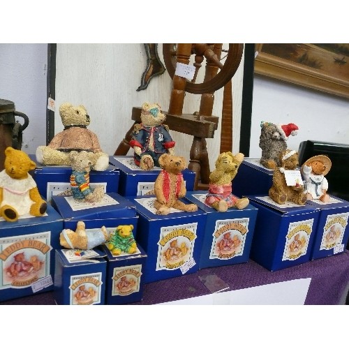 140 - PETER FAGAN'S TEDDY BEAR COLLECTION X 11 ALL BOXED