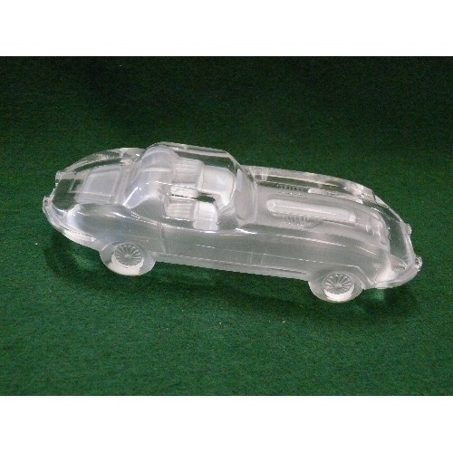 146C - E TYPE JAGUAR CRYSTAL GLASS MODEL