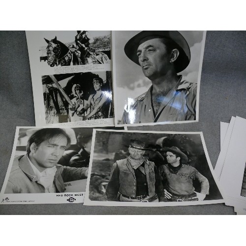 347 - APPOXIMATELY 75 BLACK & WHITE PRESS PHOTOS TO INCLUDE STAR TREK AND STAR WARS