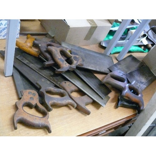 389 - 10 VARIOUS TENON SAWS