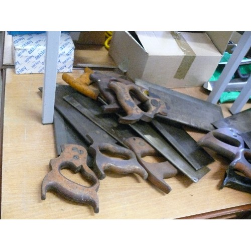 389 - 10 VARIOUS TENON SAWS